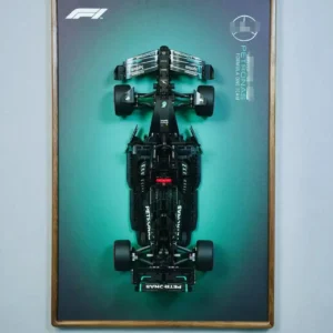 Wall Mount Display (Support DIY Photo) For LEGO® Technic™ Mercedes-AMG F1 (42171) By wicked brick