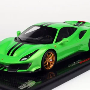 1/24 Ferrira 488 Pista Green With Display Case By Live Car Almost Real Model Karson