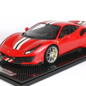 1/24 Ferrira 488 Pista Red With Display Case By Live Car Almost Real Model Karson
