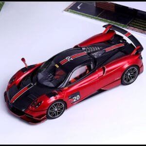 1/18 Pagani Huayra BC Roadster (Red & Black) With Display Case By Live Car Model Karson