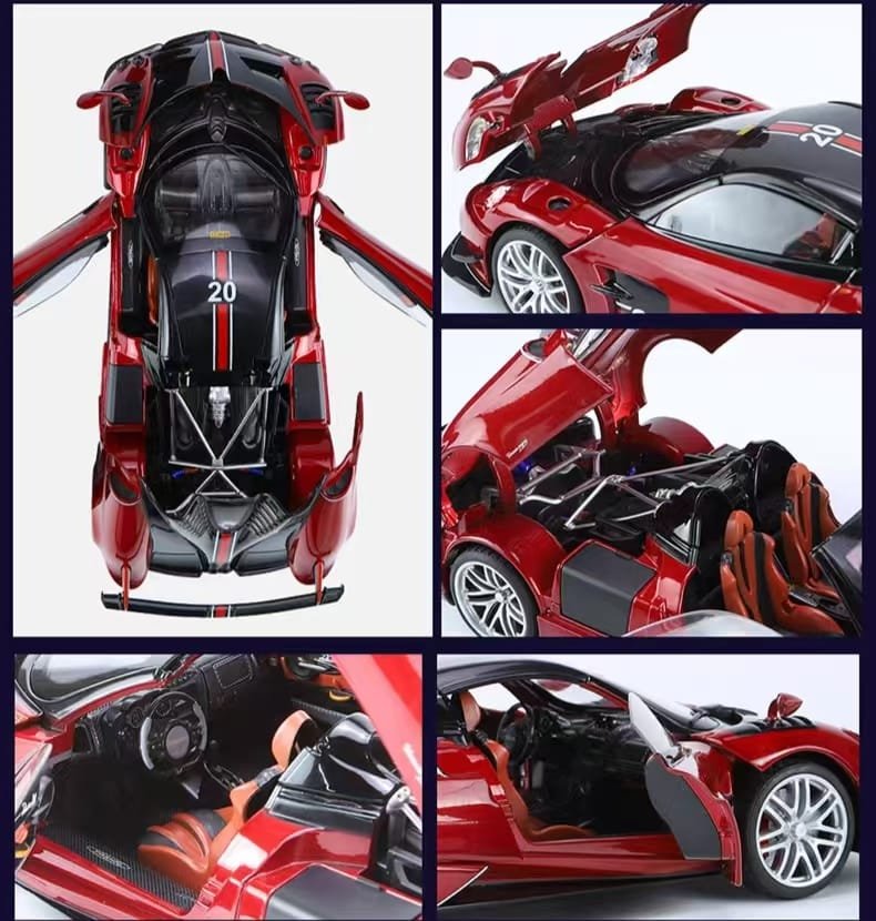 1/18 Pagani Huayra BC Roadster Blue With Display Case By Live Car Model Karson