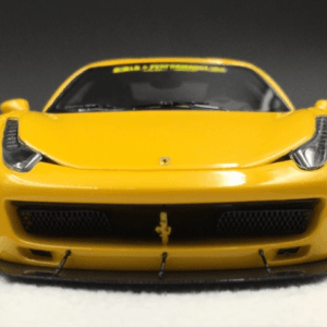 1/43 Fuelme Lamborghini Aventador Liberty Walk 458 Yellow Live Car Model Karson