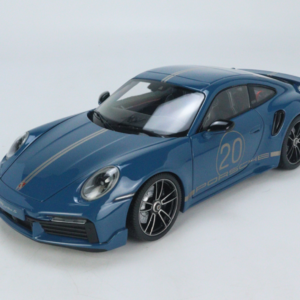 1/18 Minichamps 2021 Porsche 911 (992) Turbo S Coupe Sport Design 20th Anniversary Edition (Blue) Full Open Live Car Model Karson Diecast Limited 500 Pieces