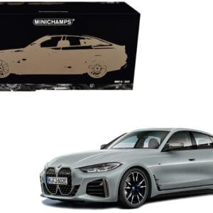 1/18 Minichamps 2022 BMW i4 M50 (Grey Metallic) Diecast full open Live Car Model Karson