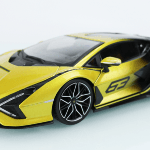 1/18 bburago Lamborghini Sián FKP 37 Yellow Live Car Model Karson