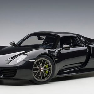 1/12 AUTOart Porsche 918 Spyder Weissach Package (Basaltschwarz Metallic Black) Live Car Model Karson Diecast
