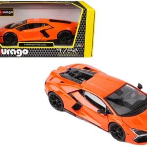1/24 BBurago 2023 Lamborghini Revuelto Hybrid (Orange) Live Car Model Karson Diecast