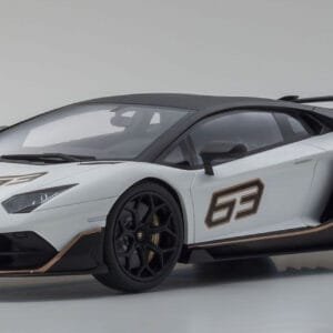 1/18 Kyosho Lamborghini Aventador SVJ (White) Live Car Model Karson