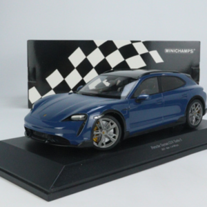 1/18 MINICHAMPS PORSCHE TAYCAN CROSS TOURISMO TURBO S - 2021 - BLUE METALLIC Diecast Sealed Live Car Model Karson