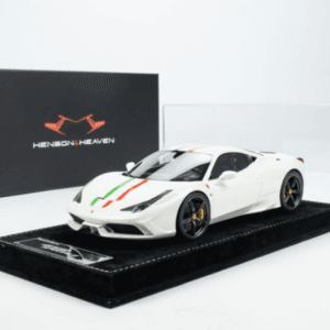 1/18 HH Model Ferrari 458 Speciale Pearl White Live Car Model Karson