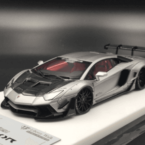 1/43 Fuelme LB Works Aventador 50th Commemorative Edition Silver Live Car Model Karson