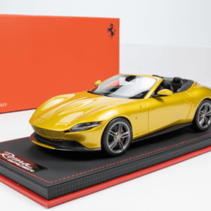 1/18 MR Collection Ferrari ROMA 2023 Convertible sports car model Yellow Live Car Model Karson
