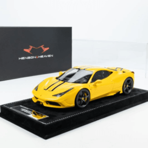 1/18 HH Model Ferrari 458 Speciale Yellow Live Car Model Karson