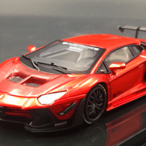 1/64 JEC LB WORKS Aventador 2.0 Red matching carbon fiber Live Car Model Karson