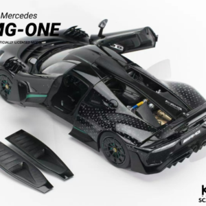 1/18 Kiloworks Mercedes AMG Black Metallic Diecast 3 door open Live Car Model Karson