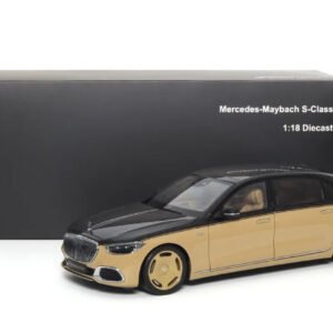 1/18 Almost Real Mercedes-Benz Mercedes Maybach S680 (Black & Sand Yellow) Live Car Model Karson