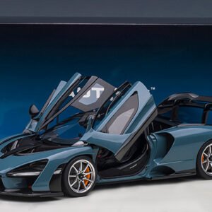 1/18 AUTOart Mclaren Senna (Vision Victory Gray and Black with Carbon Accents) Live Car Model Karson