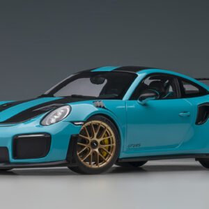 1/18 AUTOart Porsche 911 (991.2) GT2 RS Weissach Package (Miami Blue) Live Car Model Karson