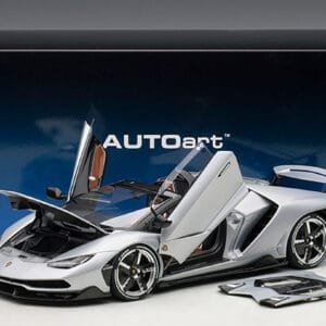1/18 AUTOart Lamborghini Centenario Roadster (Argento Centenario Matte Silver Metallic) Live Car Model Karson