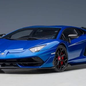 1/18 AUTOart Lamborghini Aventador SVJ (Blu Nethuns, Metallic Blue) Live Car Model Karson