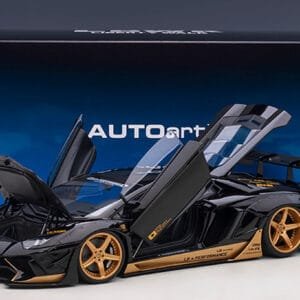 1/18 AUTOart Lamborghini Aventador Liberty Walk LB-Works Limited Edition (Gloss Black with Gold Accents) Live Car Model Karson