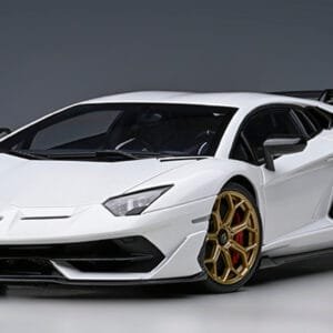 1/18 AUTOart Lamborghini Aventador SVJ (Bianco Asopo Pearl White) Live Car Model Karson
