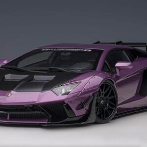 1/18 AUTOart Liberty Walk LB-Works Lamborghini Aventador Limited Edition (Viola SE30 Carbon Bonnet) Live Car Model Karson