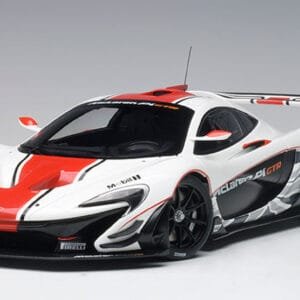 1/18 AUTOart McLaren P1 GTR (Gloss White with Red Stripes) Live Car Model Karson