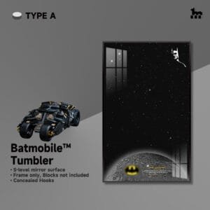 Wall Mount Display For LEGO® Technic™ Batmobile TUMBLER By Wicked Brick