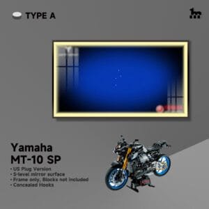 Wall Mount Display With LED For LEGO® Technic™ Yamaha By Wicked Brick