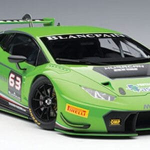 1/18 AUTOart LAMBORGHINI HURACAN GT3 (VERDE MANTIS 4-LAYER/GREEN PEARL/#63) Live Car Model Karson Diecast 81529