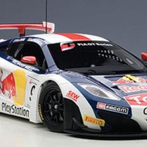 1/18 AUTOart MCLAREN MP4-12C 12C GT3 RED BULL S.LOEB/A.PARENTE #9 Live Car Model Karson