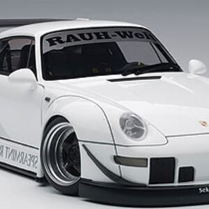 1/18 AUTOart Porsche 911 RWB 993 (WHITE/GUN GREY WHEELS) Live Car Model Karson