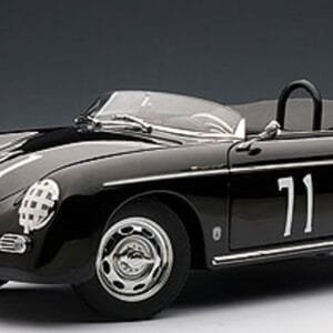 1/18 AUTOart Porsche 356 1600 Super SPEEDSTER #71 STEVE MCQUEEN VERSION (BLACK) Live Car Model Karson Diecast 77866