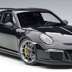 1/18 AUTOart PORSCHE 991 GT3 RS (GLOSS BLACK /BLACK WHEELS) Live Car Model Karson Diecast