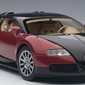 1/18 AUTOart Bugatti EB 16.4 Veyron Production Car (Black & Red with Beige Interior) Live Car Model Karson Limited