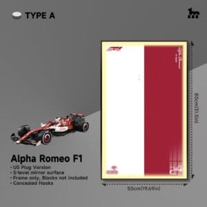 Wall Mount For LEGO® Technic™ Alpha Romeo F1 By Wicked Brick