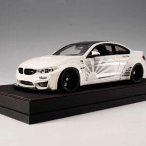 1/18 BMW M4 F82 Liberty Walk Widebody (Matte White) Resin Live Car Model Karson Limited 55 Pieces