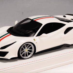 1/18 Ivy Novitec Ferrari 488 Pista (White Luminous Blue) Resin Live Car Model Karson Limited 66 Pieces