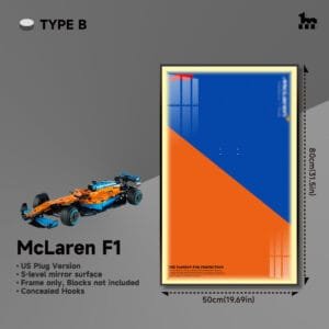 Wall Mount For LEGO® Technic™ McLaren F1 42141 By Wicked Brick