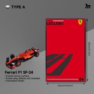 Wall Mount Display Frame For LEGO® Technic™ Ferrari F1 SF-24 42207 By Wicked Brick
