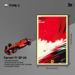 Wall Mount For LEGO® Technic™ Ferrari F1 SF-24 42207 By Wicked Brick