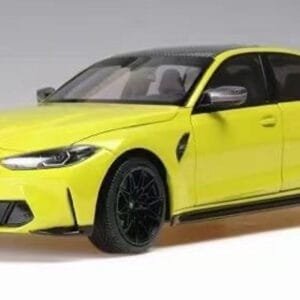 1/18 Minichamps BMW G80 M3 Competition (2020-Present) (Sao Paulo Yellow) Fully Open Live Car Model Karson Diecast Limited 1000 Pieces