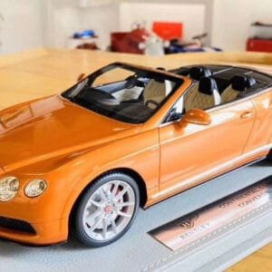 1/18 BBR Bentley Continental GT V8S Convertible (Sunrise Orange) Resin Live Car Model Karson Limited 20