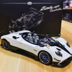 1/18 LCD Pagani Zonda HP Barchetta (White) Live Car Model Karson Diecast