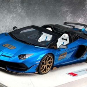 1/18 Makeup Lamborghini Aventador SVJ #63 (Blue) Resin Live Car Model Karson