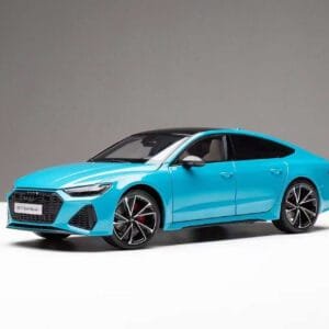 1/18 Kengfai Audi RS7 C8 (Miami Blue) Live Car Model Karson Diecast