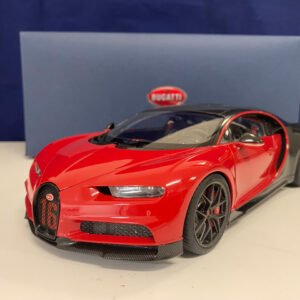OPEN BOX AS-IS 1/18 AUTOart 2019 Bugatti Chiron Sport (Italian Red & Carbon) Live Car Model Karson