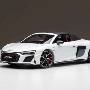 1/18 Kengfai Audi R8 2nd Generation Type 4S Spyder (White) Live Car Model Karson Diecast