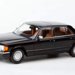 1/18 Norev 1989 Mercedes-Benz 560 SEL (Black with Brown Interior) Live Car Model Karson Diecast